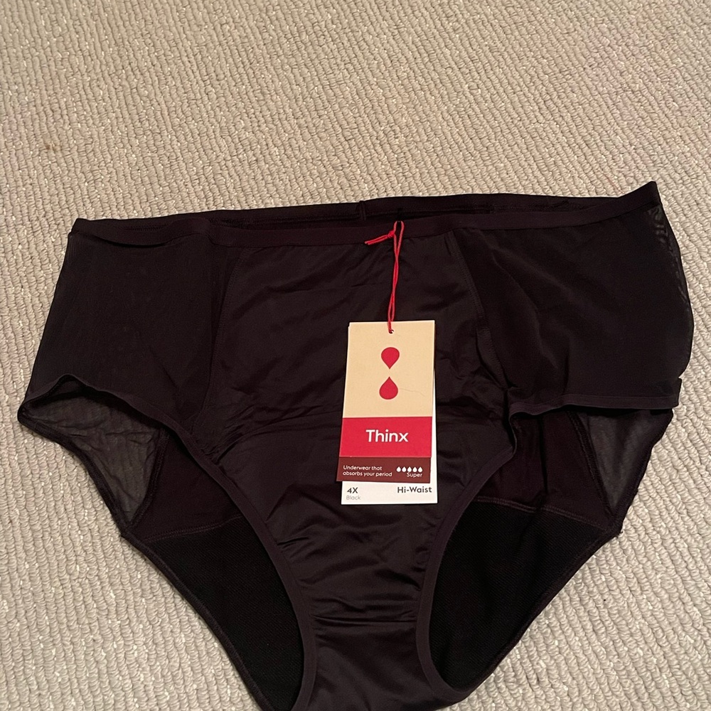 Thinx Black Hi-Waist Leakproof Panties